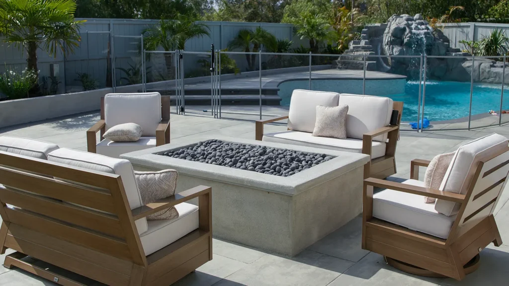 Scripps Ranch resort-style family backyard with custom waterslide