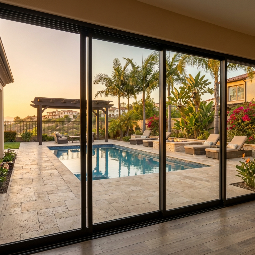 Luxury San Diego pool perfectly positioned in backyard — Everlasting Pools & Landscape